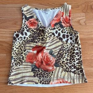 St. John Sport Floral Top